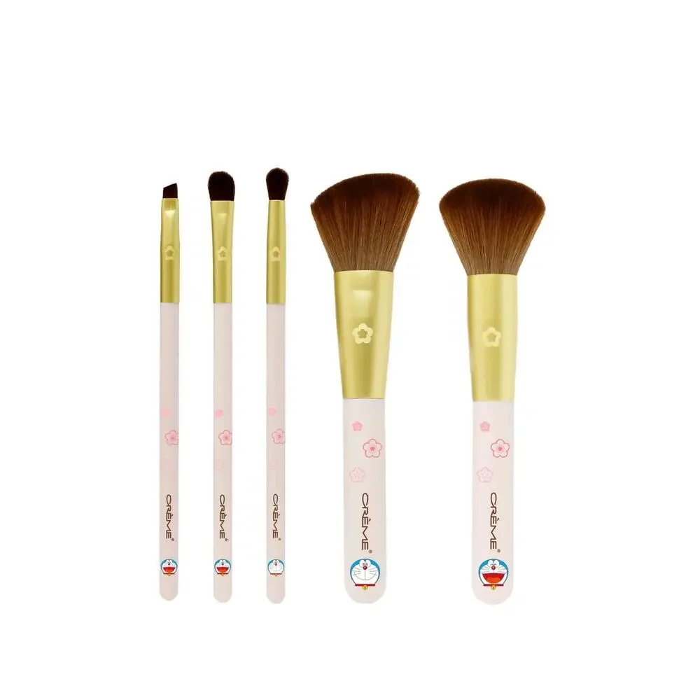 The Creme Shop Doraemon Brush Collection 5 Silky Soft Set Korea Fluffy Fortune